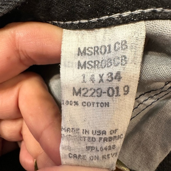 Vintage Wrangler for Women Black High Waisted Jeans Sz 14 x 34 USA 100% Cotton - Picture 5 of 10